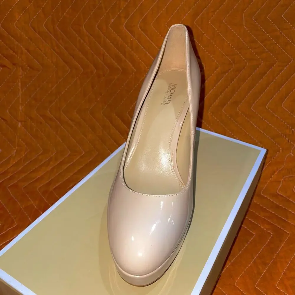 Light Blush Color Michael Kors Chantal Platform Pumps - Picture 3 of 8